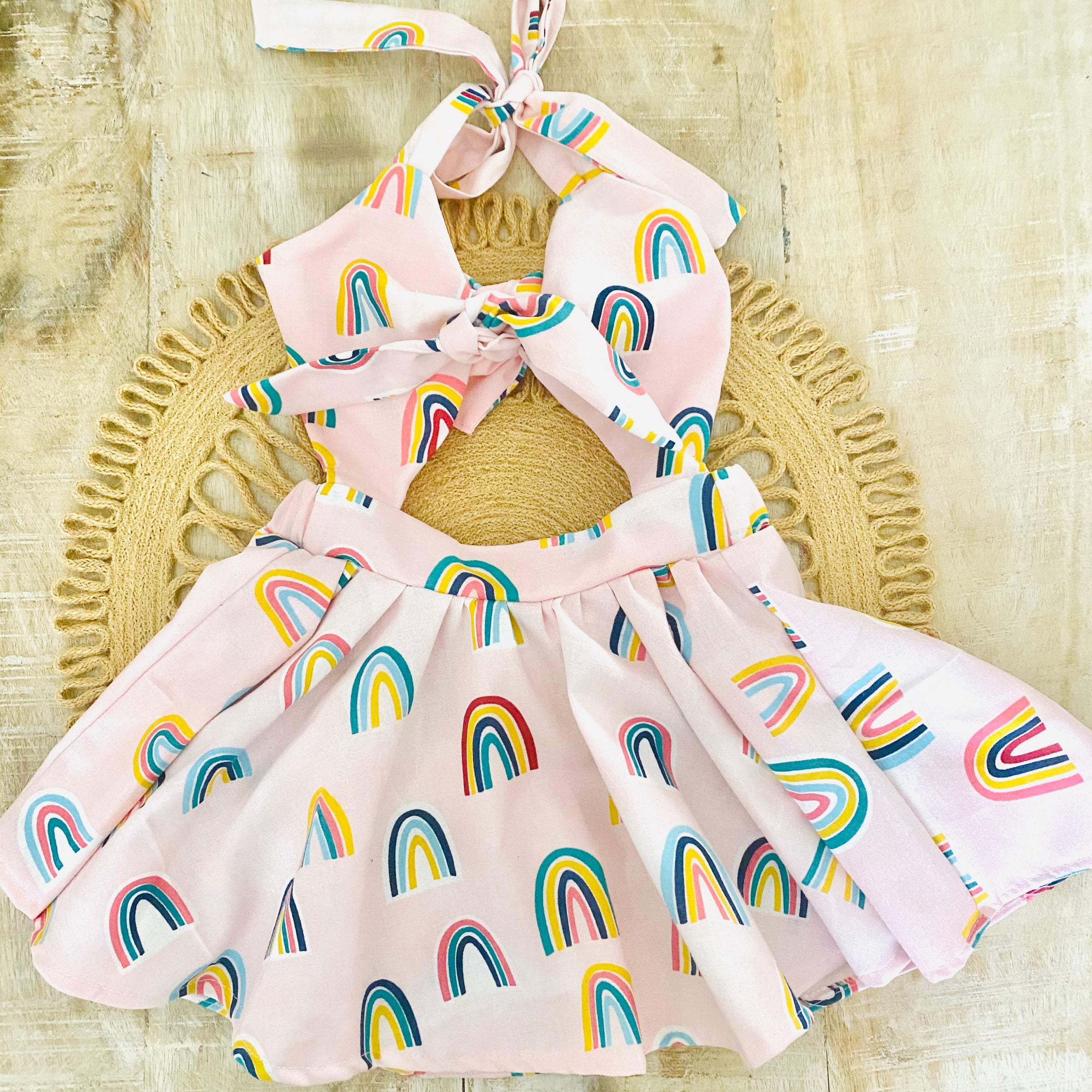 Boho rainbow dress Olivia Nicole Threads